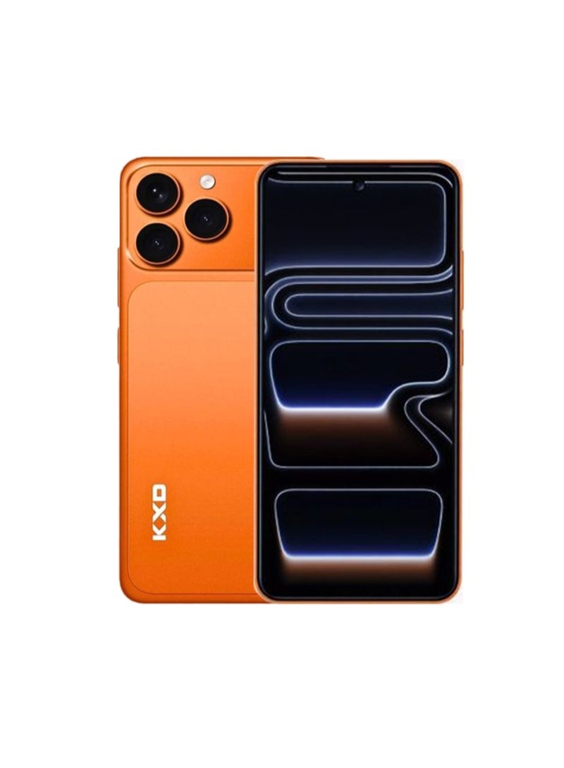 KXD The A07 Pro smartphone features a 6.52-inch HD+ display, 4GB of RAM (expandable up to 8GB via direct link), 128GB of internal storage, dual SIM capability with 4G LTE technology, a 4500mAh battery, and comes with a one-year warranty from Orange. - Image 3